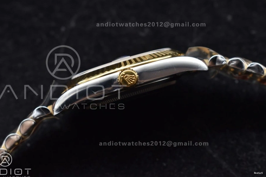 SS VR3235 DateJust Steel Clean Edition YG 41 Bracelet Black 1:1 126333 Stick on Dial Best 904L Jubilee 0425